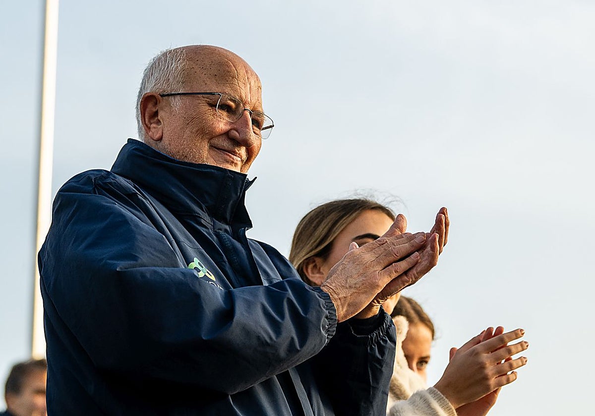 Juan Roig, durante el maratón de Valencia del año pasado.
