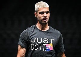 Carlso Alcaraz, este domingo en París.