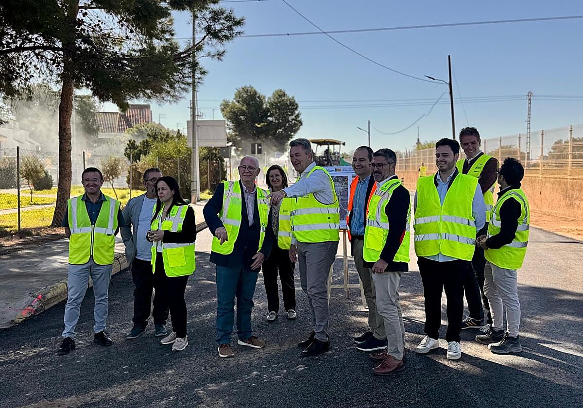 Visita de obras este lunes al camino que une Paiporta y Catarroja.