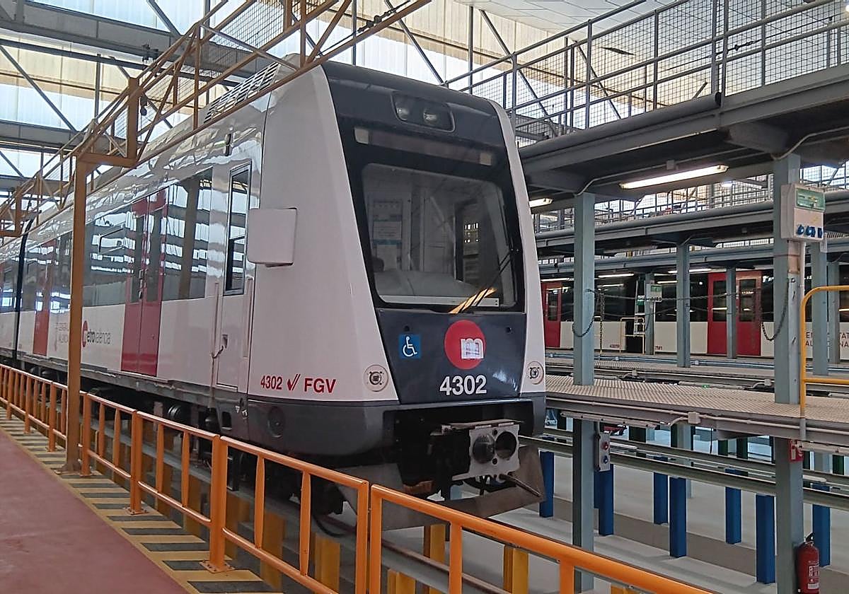 Talleres de Metrovalencia en València Sud.