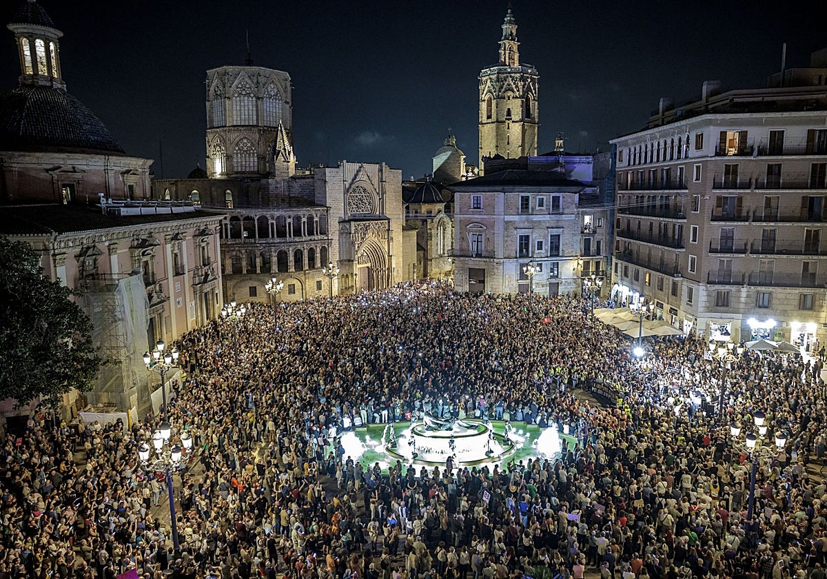 Manifestación de las víctimas de la dana.
