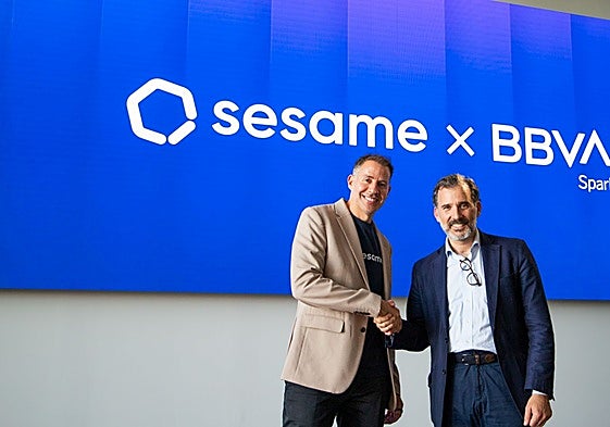 Imagen de Albert Soriano (Sesame) y Miguel Ángel Alcalá (BBVA Spark España)