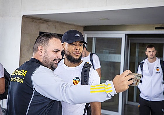 Danjuma, a su llegada a Granada.