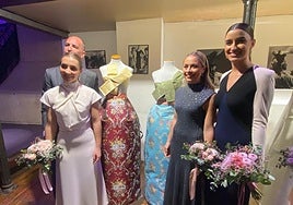 Tonos empolvados y repletos de luz para las telas de la corte de Carmen Prades