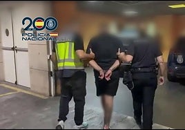 Uno de los hombres detenidos.