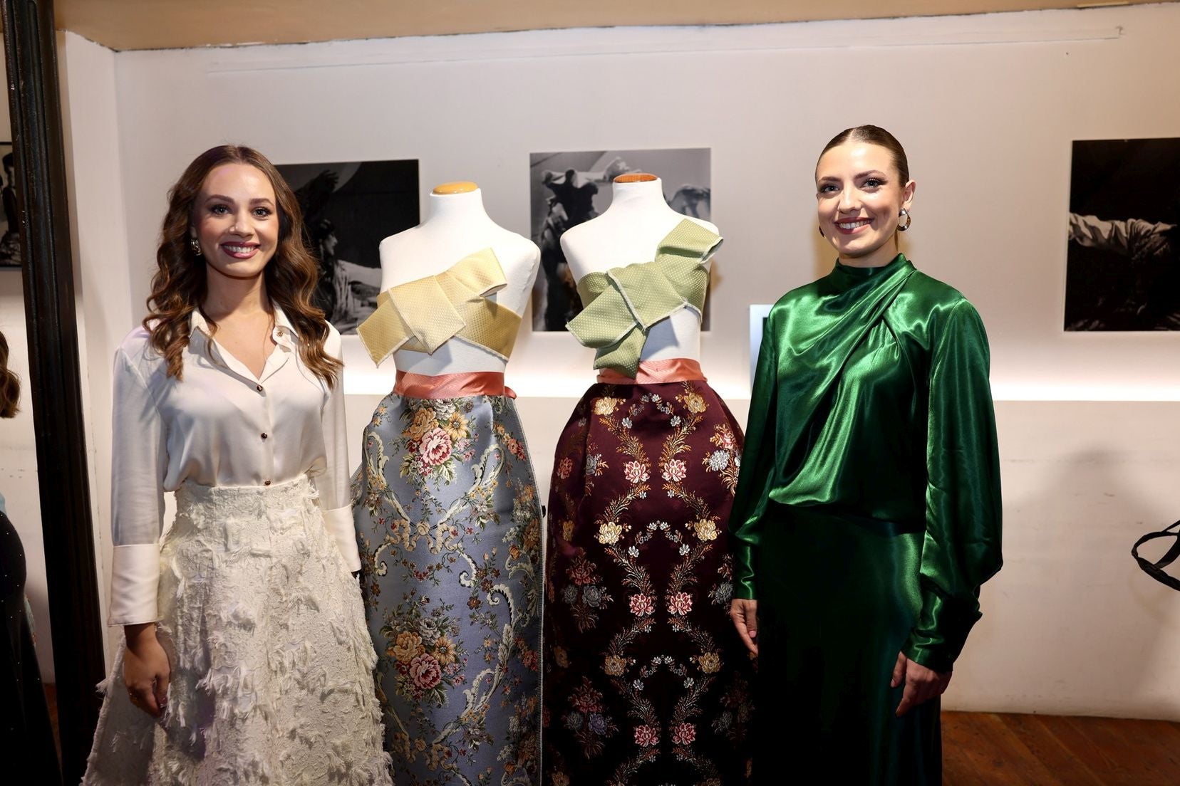 FOTOS | Así son las telas de los trajes de la corte de honor de Carmen Prades, fallera mayor de Valencia 2026