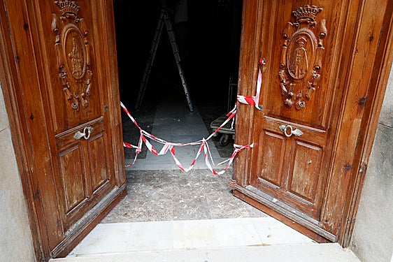 Muchas iglesias se vieron afectadas por la dana.