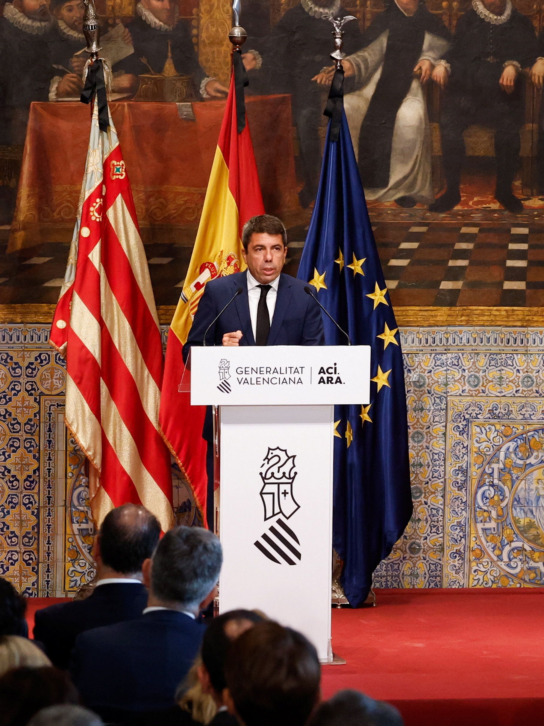 FOTOS | Intervención de Mazón en el primer aniversario de la dana