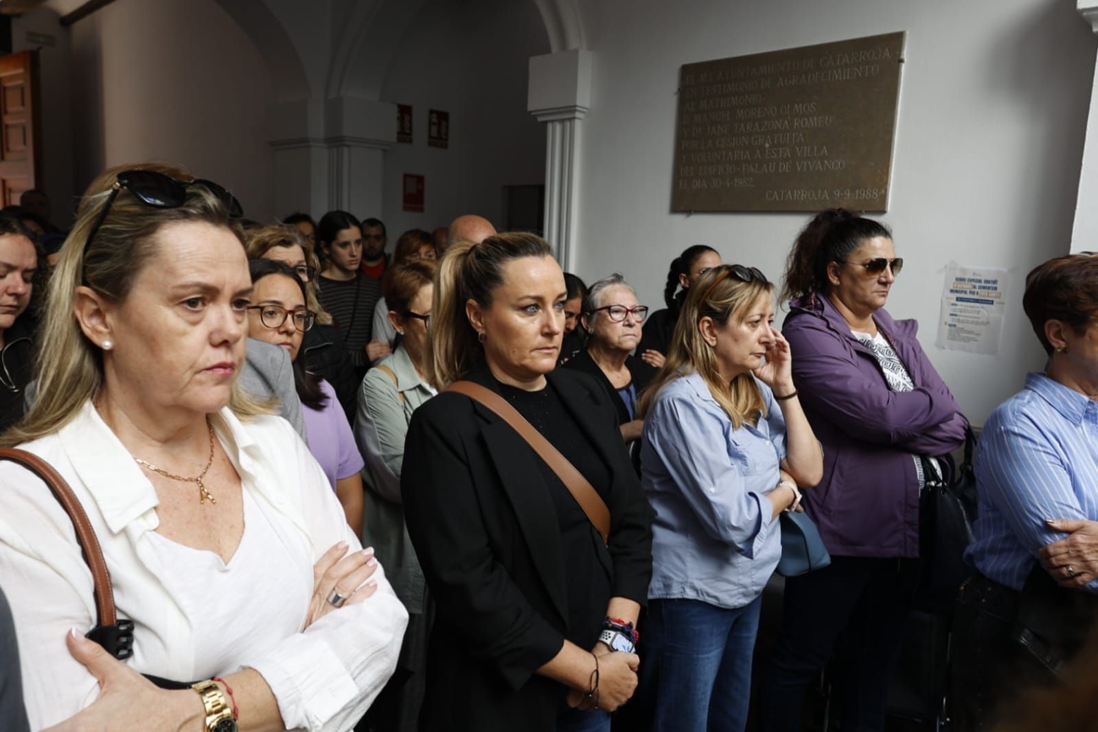 Minuto de silencio en Catarroja por las víctimas de la dana.