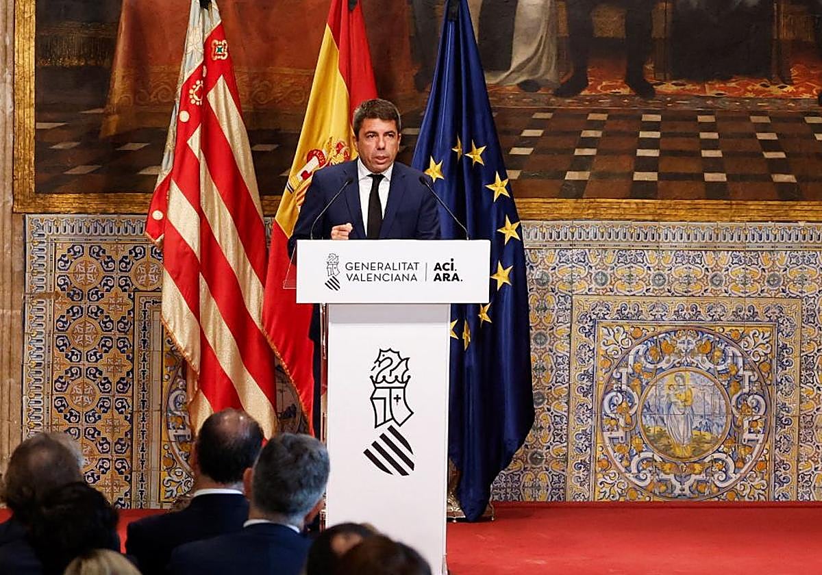 Mazón admite que «hubo cosas que debieron funcionar mejor» en el aniversario de la dana