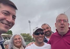 Mario Raúl Martínez, este jueves a su llegada a Madrid.