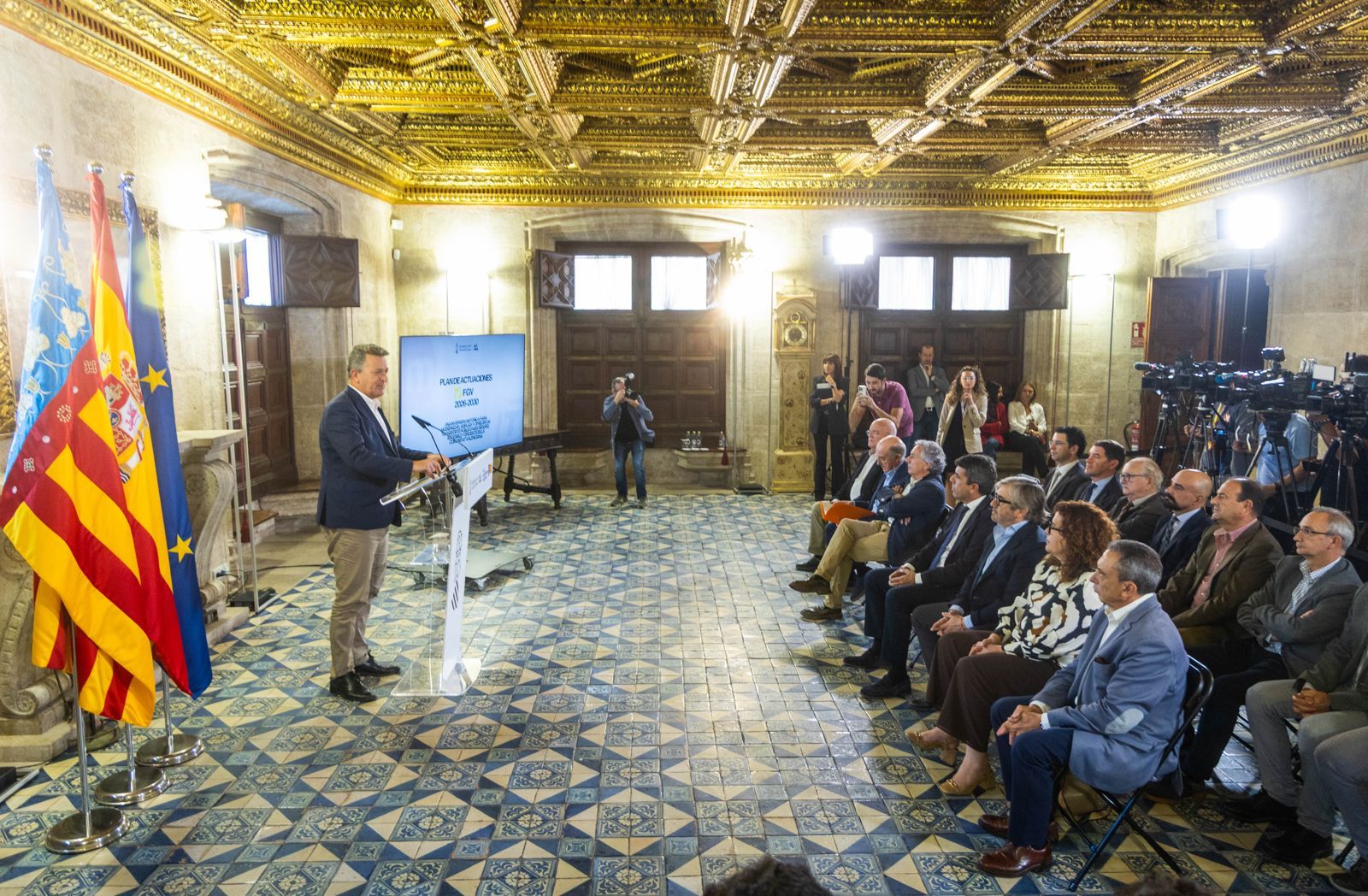 Mazón presenta el Plan de Actuaciones de FGV