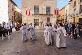 Una de las escenificaciones callejeras durante la Fira Borja de ediciones anteriores.