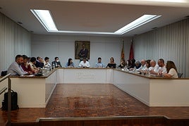 Momento del pleno de la Corporación municipal correspondiente al mes de octubre.