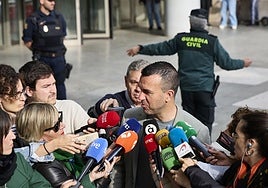 Mompó, el día que declaró como testigo en la Ciudad de la Justicia.