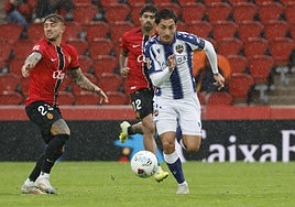 Pablo Martínez durante el último partido en Liga del Levante.
