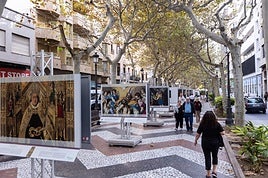 Las reproducciones de los grandes maestros, en el Paseo de las Germanías.