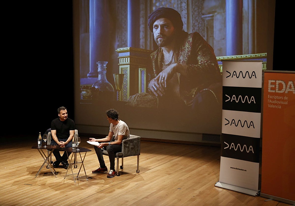 Alejandro Amenábar, durante su masterclass en el Palau de la Música.
