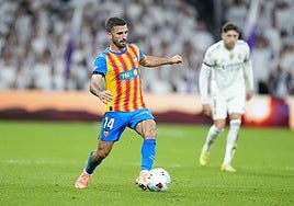 José Luis Gayà, durante el partido contra el Real Madrid.
