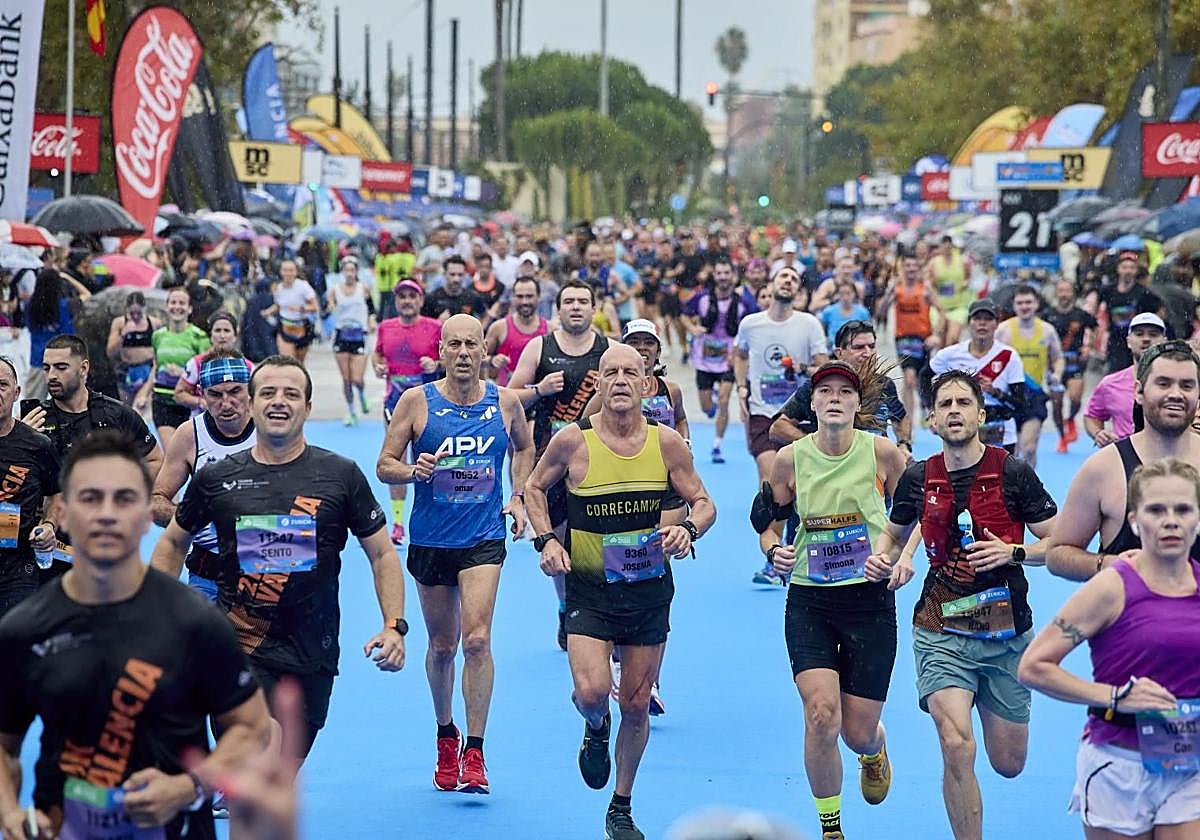 Llegada Media Maratón de Valencia.