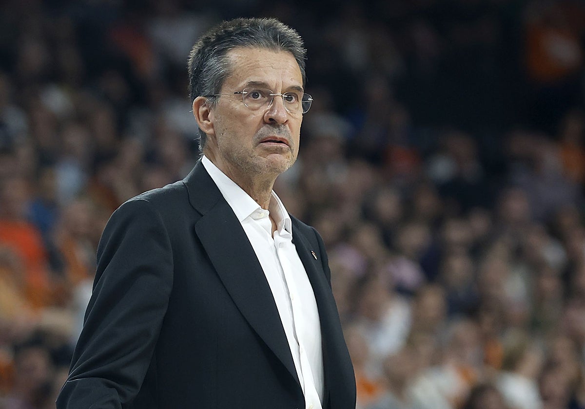 Pedro Martínez, durante el partido contra el San Pablo Burgos.