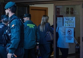 Maribel Vilaplana, a su llegada al juzgado.