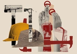 Imagen de un trabajador del metal en una empresa en el Polígono Fuente del Jarro