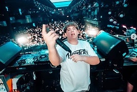 DJ Totote, en uno de sus espectáculos.