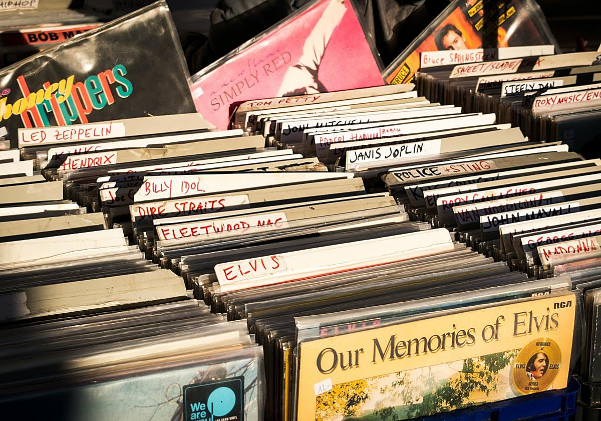 Colección de discos musicales