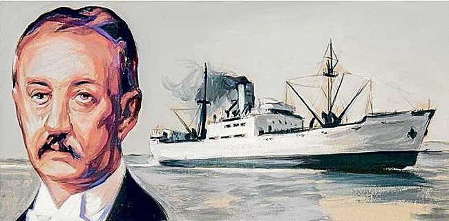 Ilustración de J. J. Dómine con motivo del especial de los 150 años de LAS PROVINCIAS, realizada por el artista Luis Lonjedo.