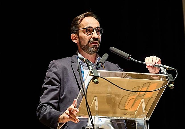 El presidente del congreso fallero, José Manuel Nieto