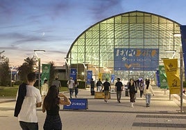 Imagen de Feria Valencia durante los preparativos para la Media Maratón de este año