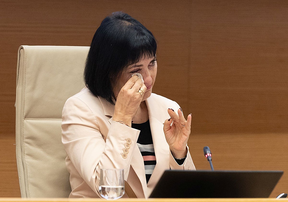 Antonia García, en un momento de su intervención.