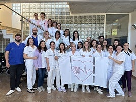 El personal del centro de salud de Pego.