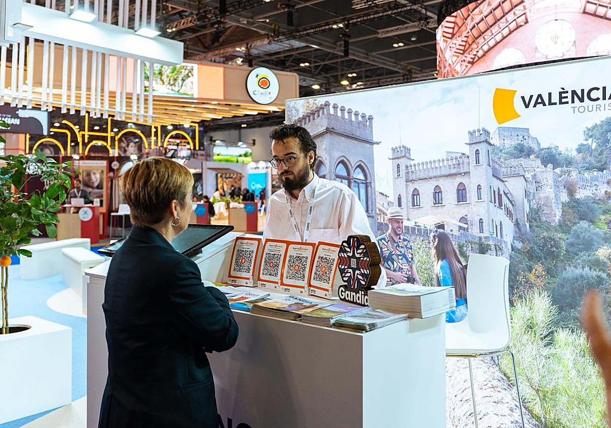 Stand de Gandia en Londres.