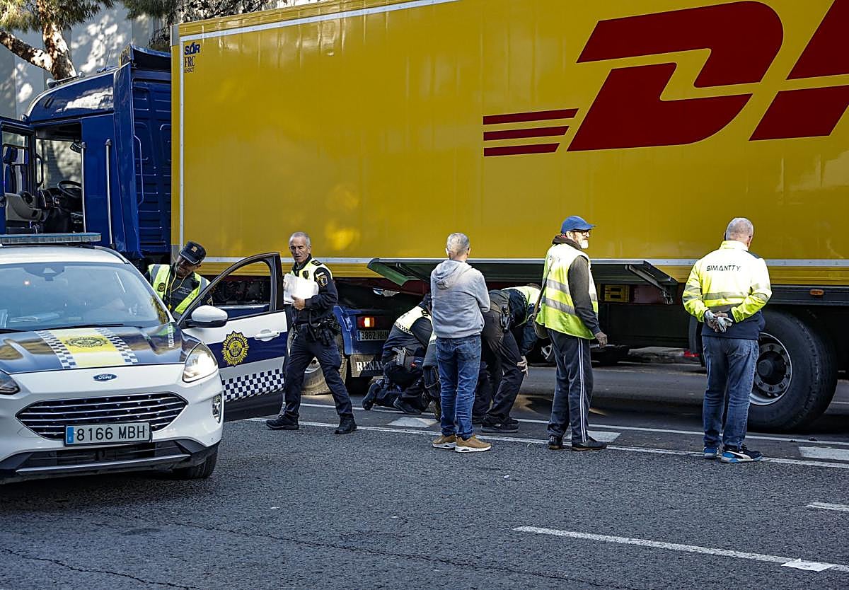 Lugar donde se produjo el atropello mortal.