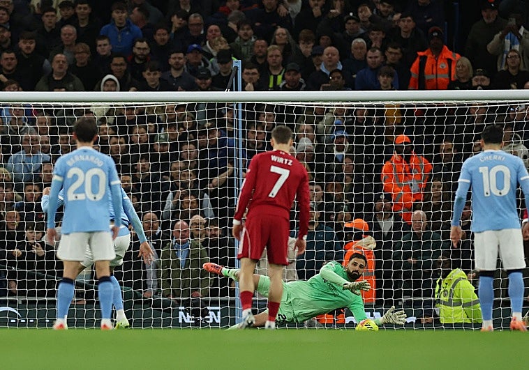 Mamardashvili, nuevo héroe del Liverpool tras atajar un penalti a Halaand