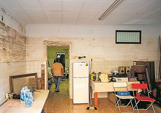 Interior de una vivienda afectada por la dana del pasado 29 de octubre de 2024.