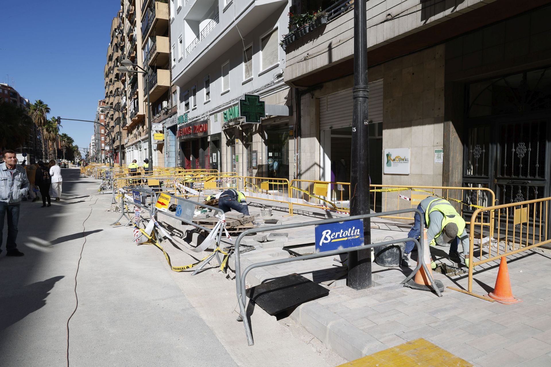 Fotos: Así avanzan las obras en la avenida Giorgeta de Valencia