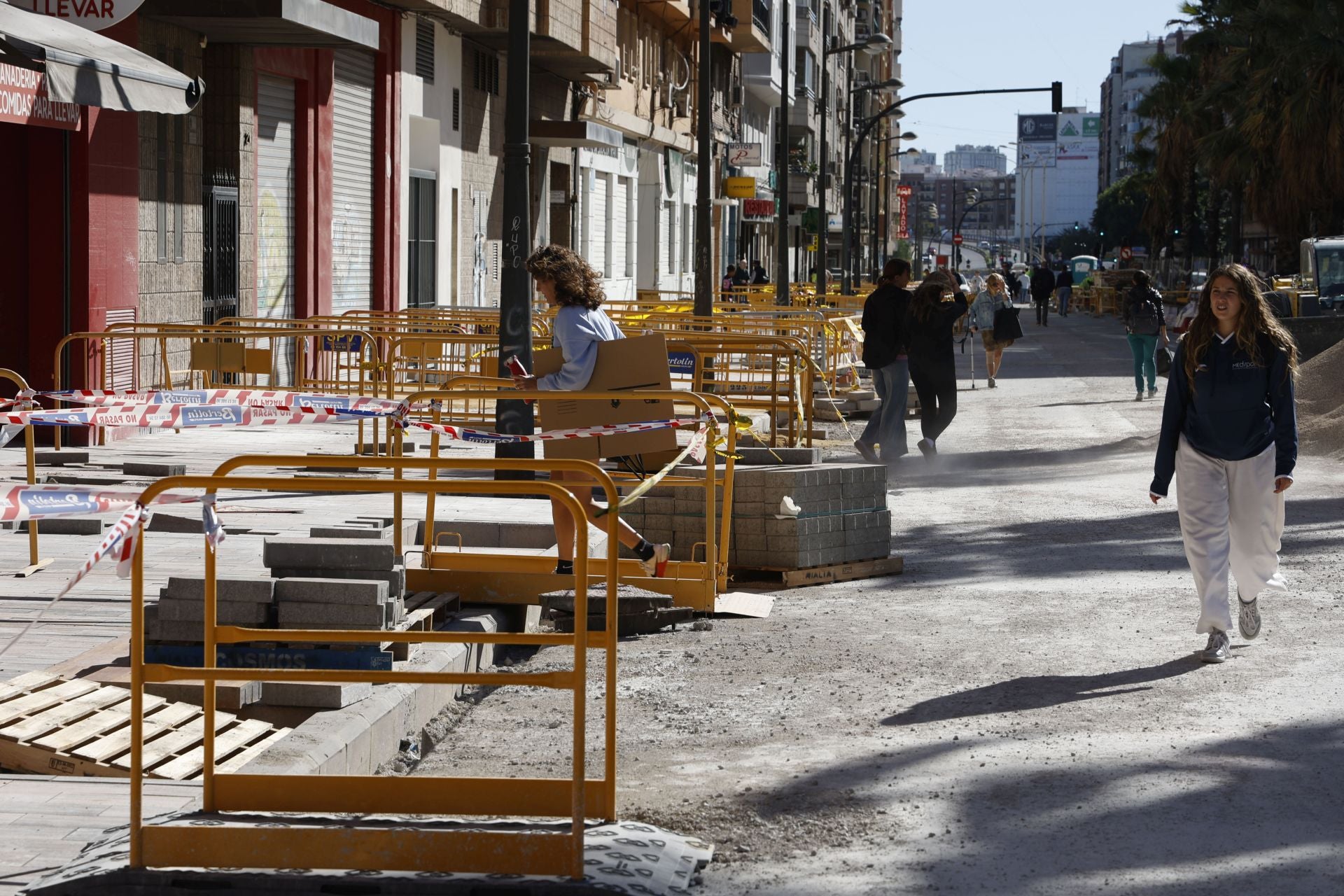 Fotos: Así avanzan las obras en la avenida Giorgeta de Valencia