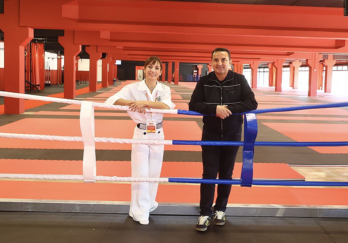 Sandra Sánchez en su visita a La Nucia