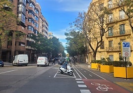 Calle Juan Llorens, en el barrio de La Petxina.