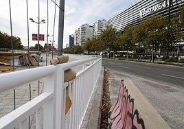 FOTOS | Obras de la EMT alrededor del Roig Arena