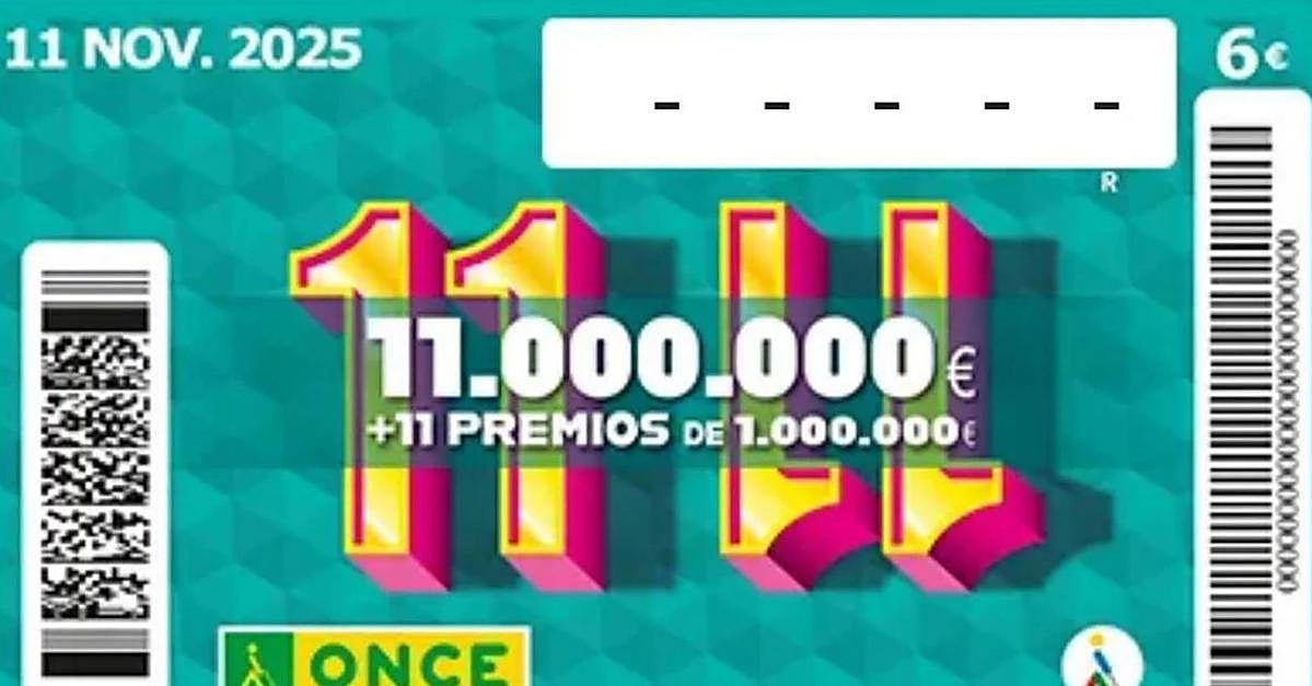 Cupón 111 del 11 de la ONCE.