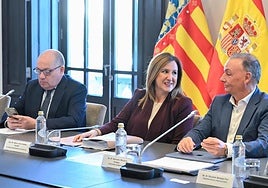 La alcladesa de Valencia, María José Catalá, en el consejo de la Autoridad Portuaria de Valencia.