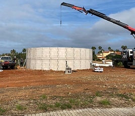 Los trabajos de construcción que han empezado hoy.