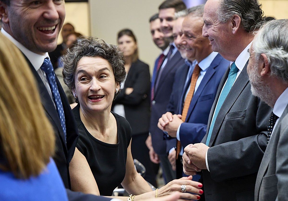 La presidenta de la Autoridad Portuaria de Valencia, Mar Chao, en su toma de posesión.