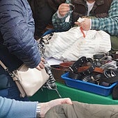 Puesto del mercado solidario de otra edición.