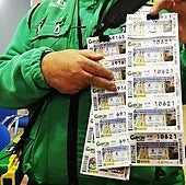 Vendedor de la ONCE, en una imagen de archivo.