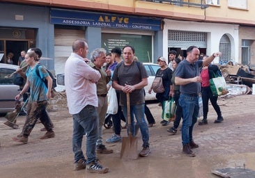 Juanfran Pérez Llorca, días después de la dana, en Benetússer.